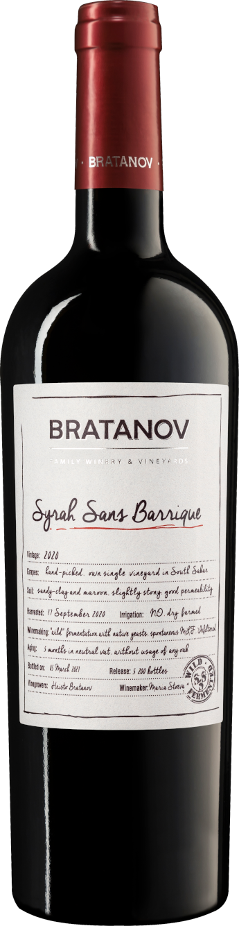 Bratanov Syrah Sans Barrique 2020